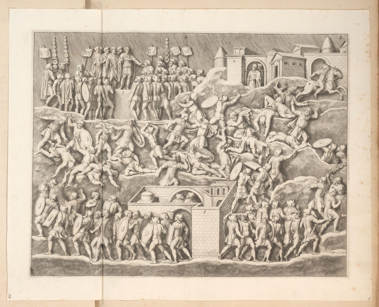 Domborművek Septimius Severus ívén Rómában alkotó: Pietro Sante Bartoli