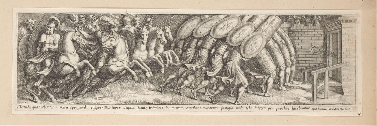 Katonák a támadásban Konstantin császár története (sorozat címe) alkotó: Pietro Sante Bartoli