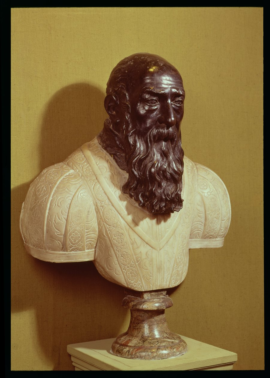 Jean de Bologna (kb. 1529-1608) portré mellszobra 1608 (bronz és márvány) alkotó: Pietro Tacca