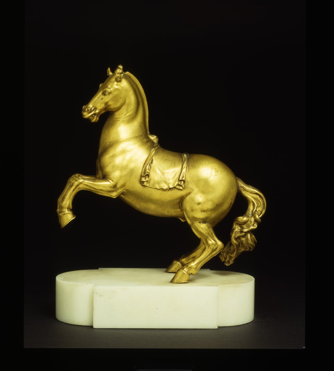 Tenyészló (aranyozott bronz) alkotó: Pietro Tacca