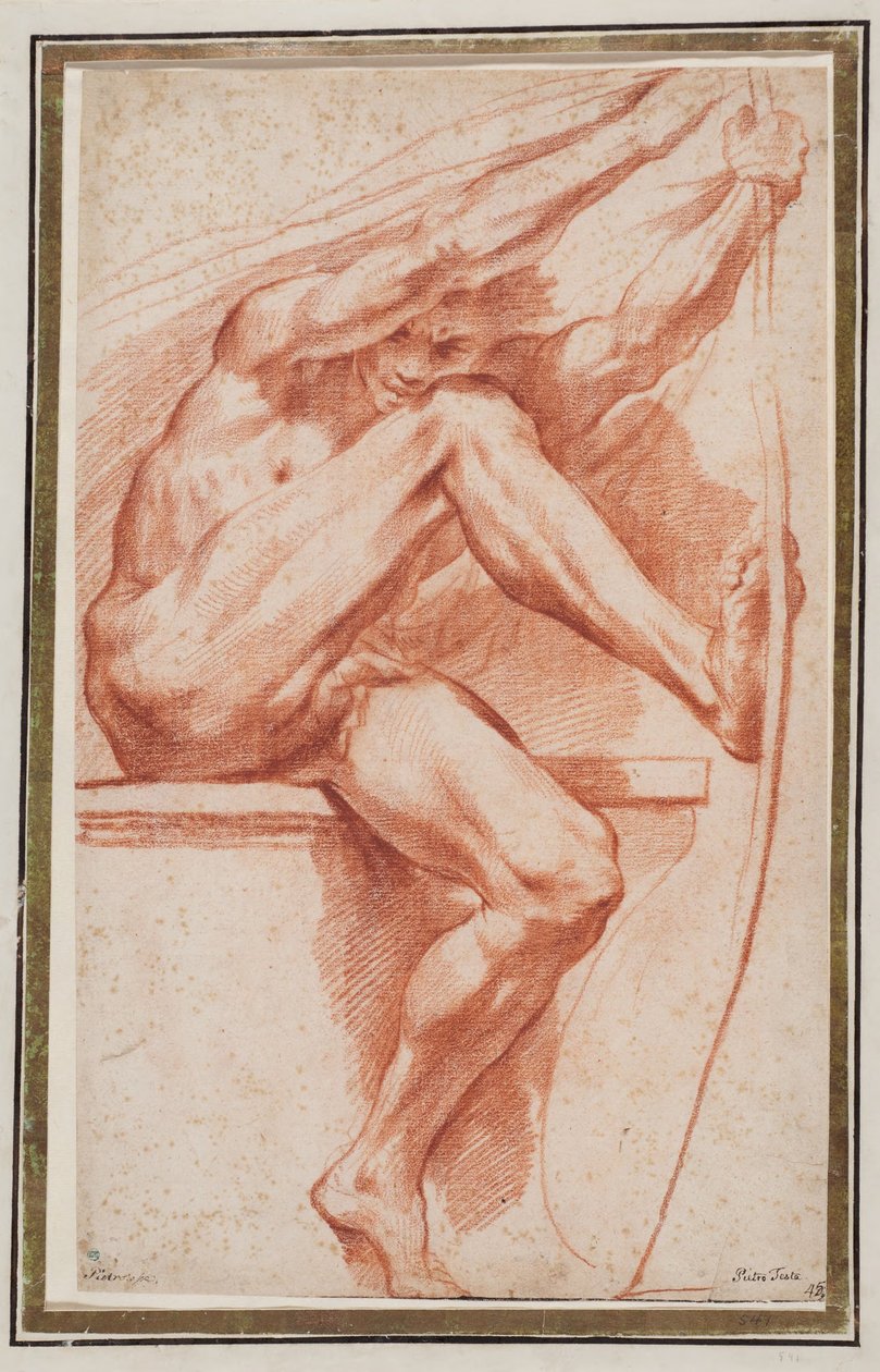 Studie für die Figur des Apollo in "Sommer" alkotó: Pietro Testa