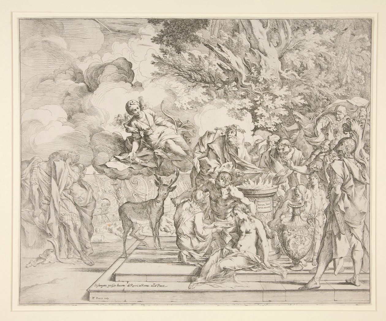 Iphigenia feláldozása alkotó: Pietro Testa
