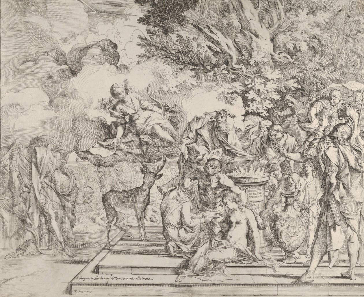 Iphigenia áldozata, kb. 1640-42. alkotó: Pietro Testa