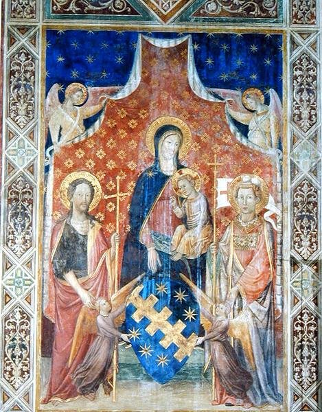 Madonna és gyermeke szentekkel (freskó) alkotó: Pietro and Antonio di Miniato