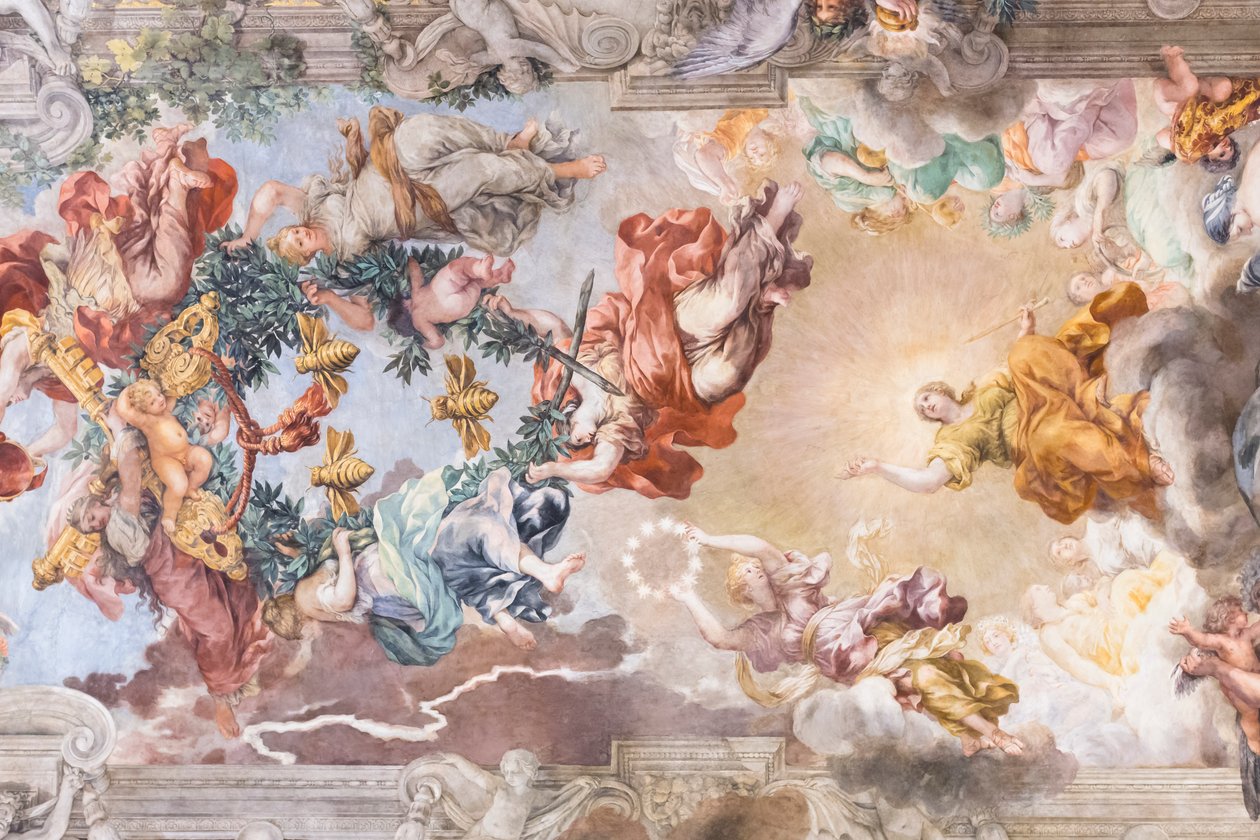 Az isteni gondviselés diadala, részlet alkotó: Pietro da (1596 1669) Cortona