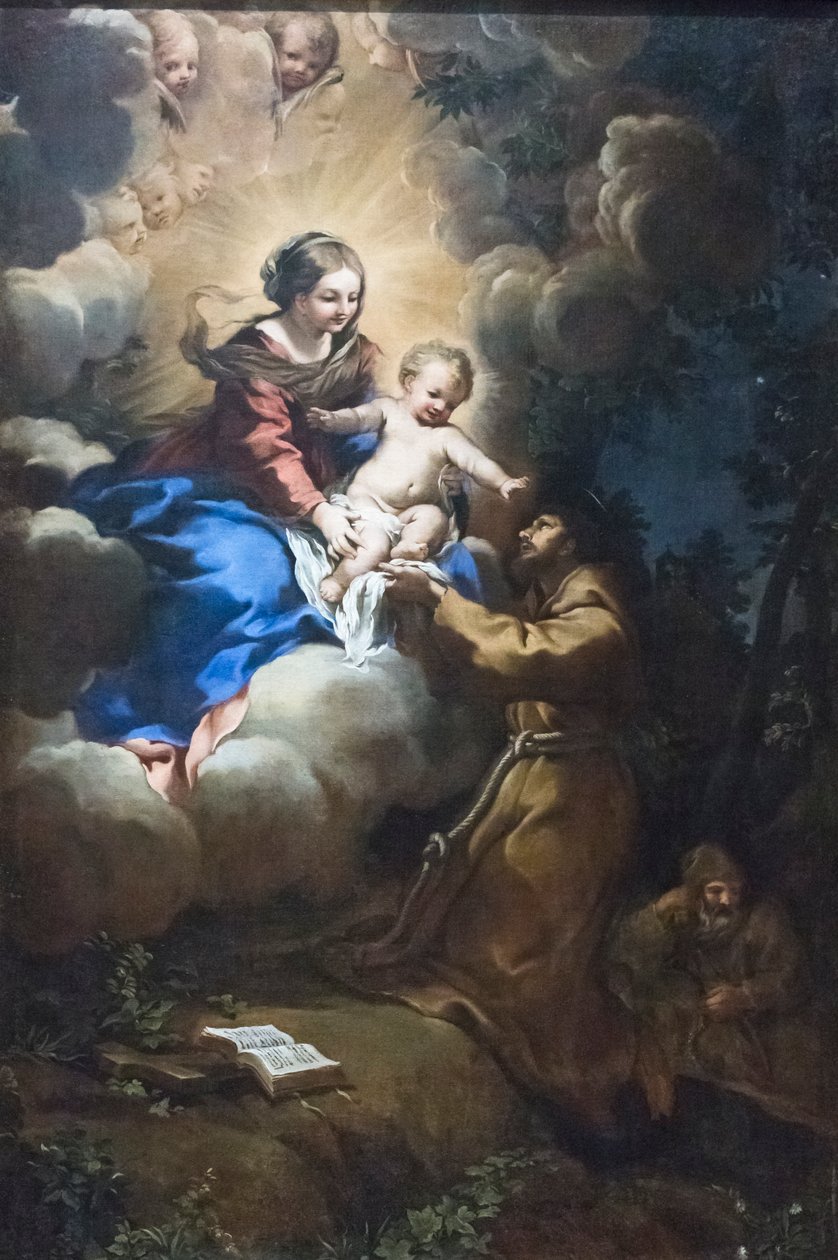 Mária látomása Szent Ferencnek, 1641 körül (olaj, vászon) alkotó: Pietro da (1596 1669) Cortona