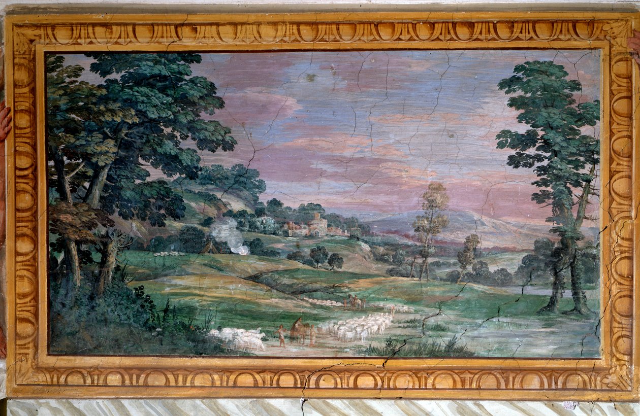 Táj - olaj, vászon alkotó: Pietro da Cortona