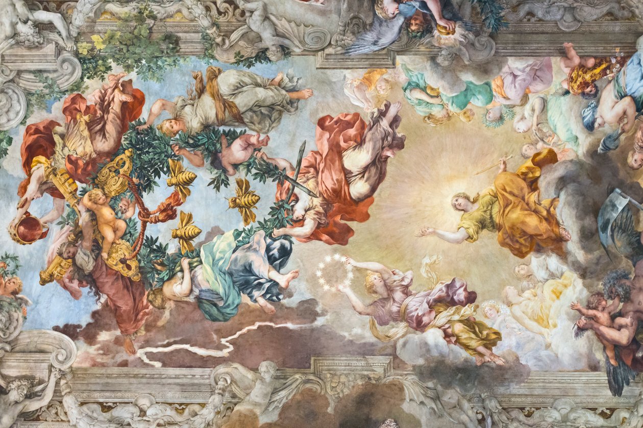 Az isteni gondviselés diadala, részlet alkotó: Pietro da (1596 1669) Cortona