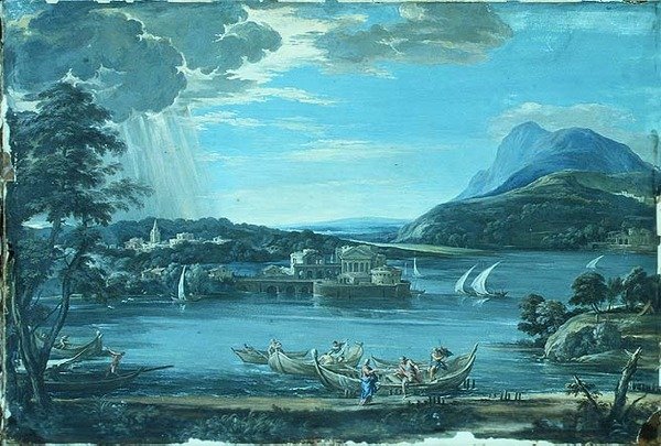 Az SS elhívása. Péter és András, 1800 körül (guache) alkotó: Pietro da (after) Cortona