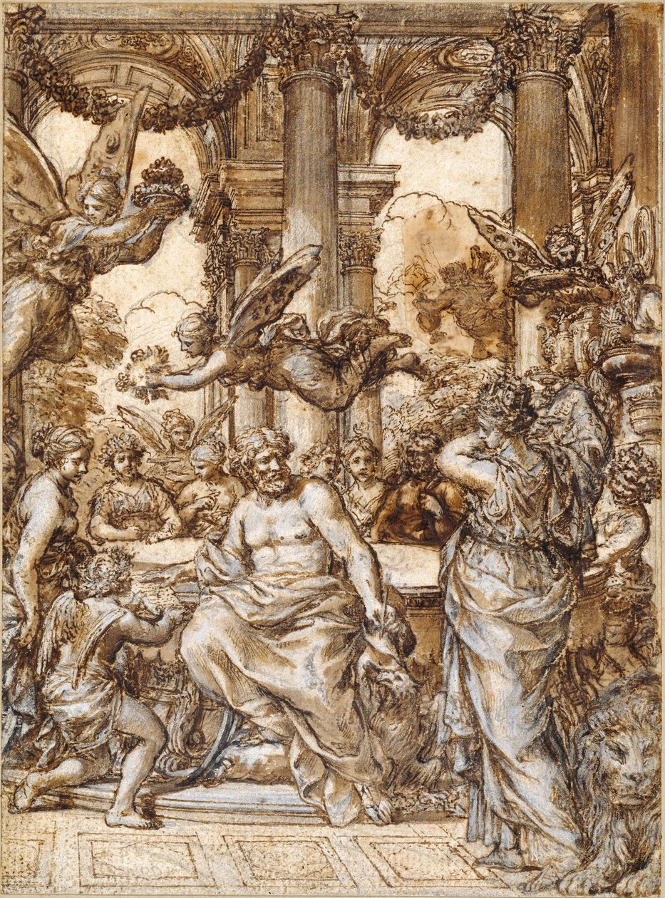 Cybele az Istenek Tanácsa előtt alkotó: Pietro da Cortona