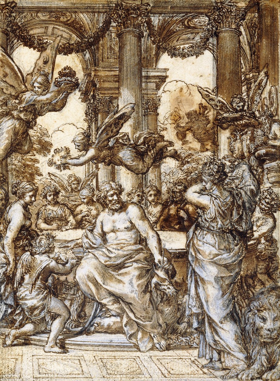 Cybele az Istenek Tanácsa előtt, alkotó: Pietro da Cortona
