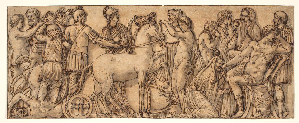 Friz egy római szarkofágból(?) alkotó: Pietro da Cortona