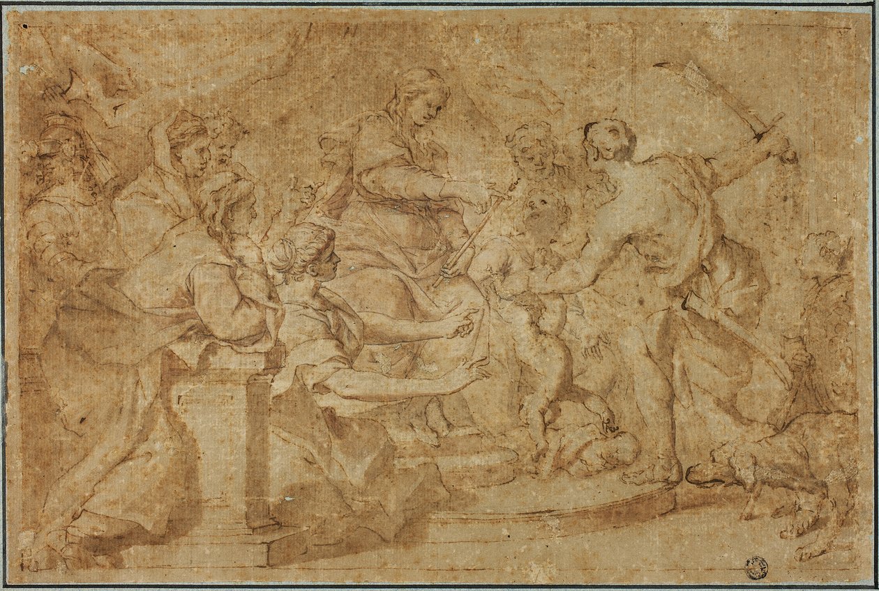 Salamon ítélete alkotó: Pietro da Cortona