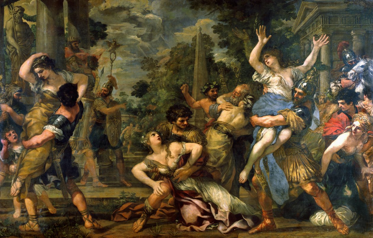 A szabinok megerőszakolása alkotó: Pietro da Cortona