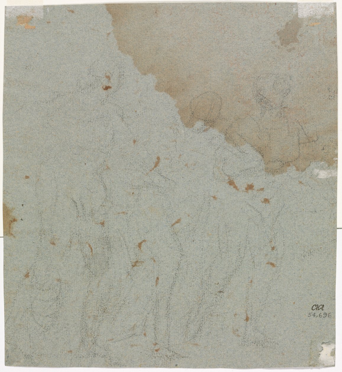 Vázlat Lót és lányai számára, 1600-as évek. alkotó: Pietro da Cortona
