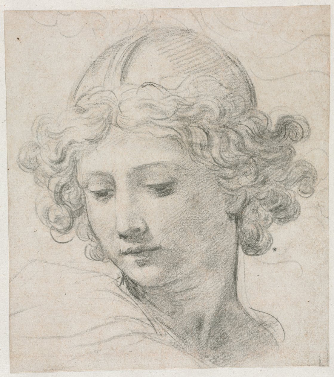 Tanulmány a Szent Mihály fejéhez, 1633. alkotó: Pietro da Cortona