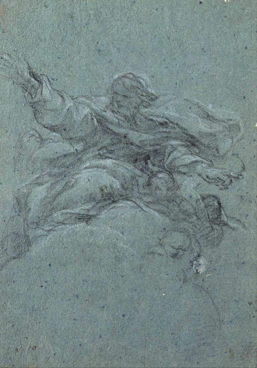 Az Atyaisten tanulmányozása alkotó: Pietro da Cortona