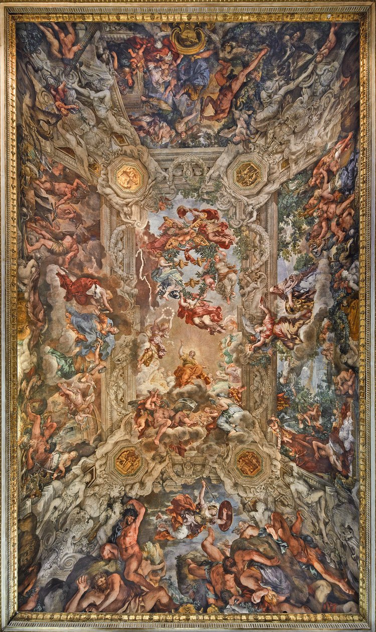 Az isteni Gondviselés diadala és céljainak beteljesülése VIII. Urbán pápa alatt, 1632-1639 alkotó: Pietro da Cortona