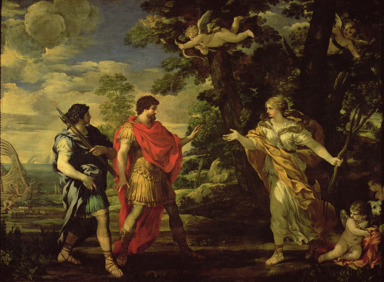 Vénusz, aki Aeneasnak vadásznőként jelenik meg, 1635 körül alkotó: Pietro da Cortona