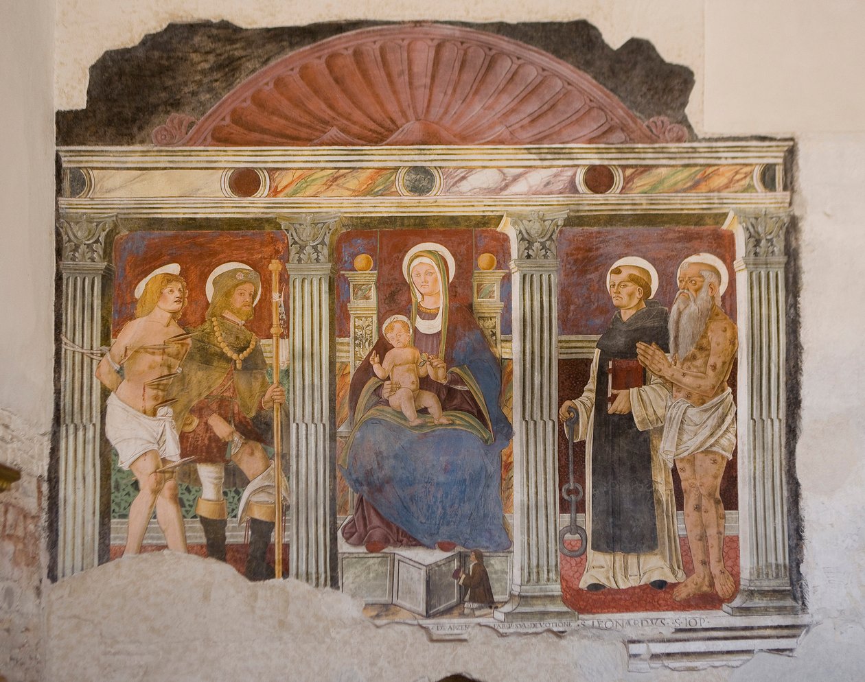 Freskó alkotó: Pietro da Vicenza