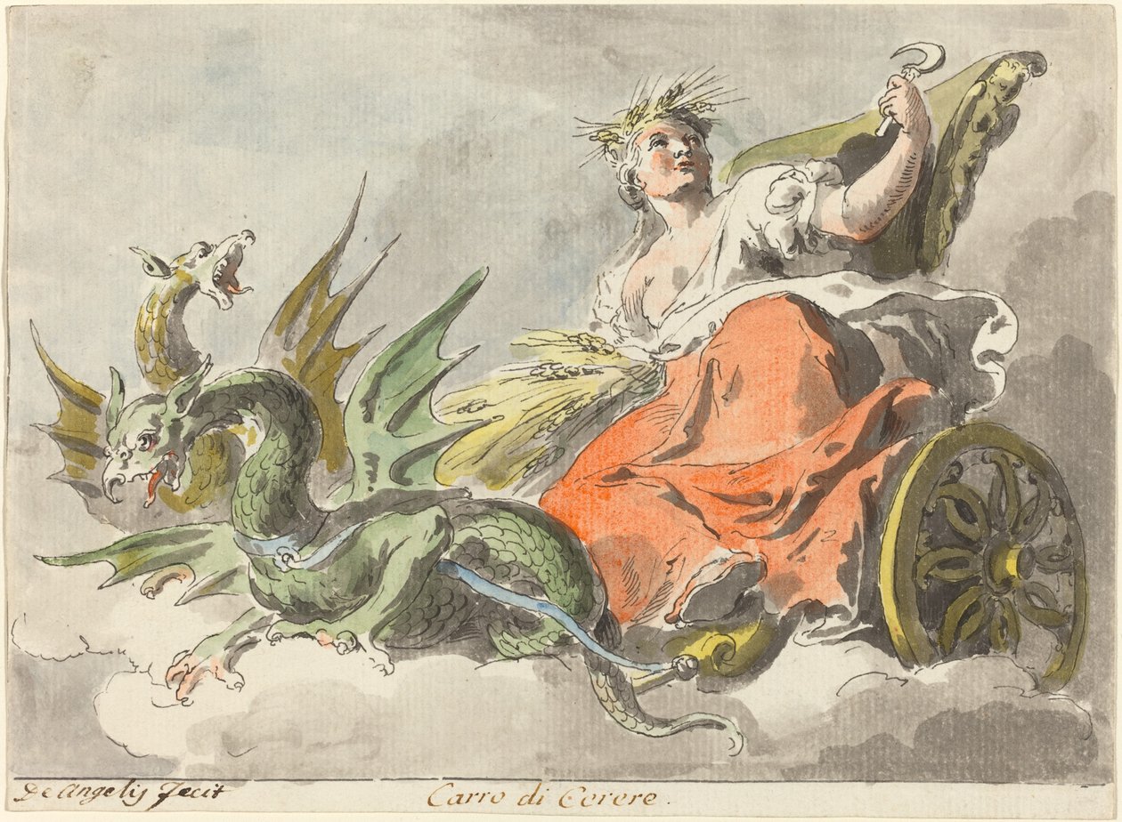 Carro di Cerere (Ceres szekere) alkotó: Pietro de Angelis