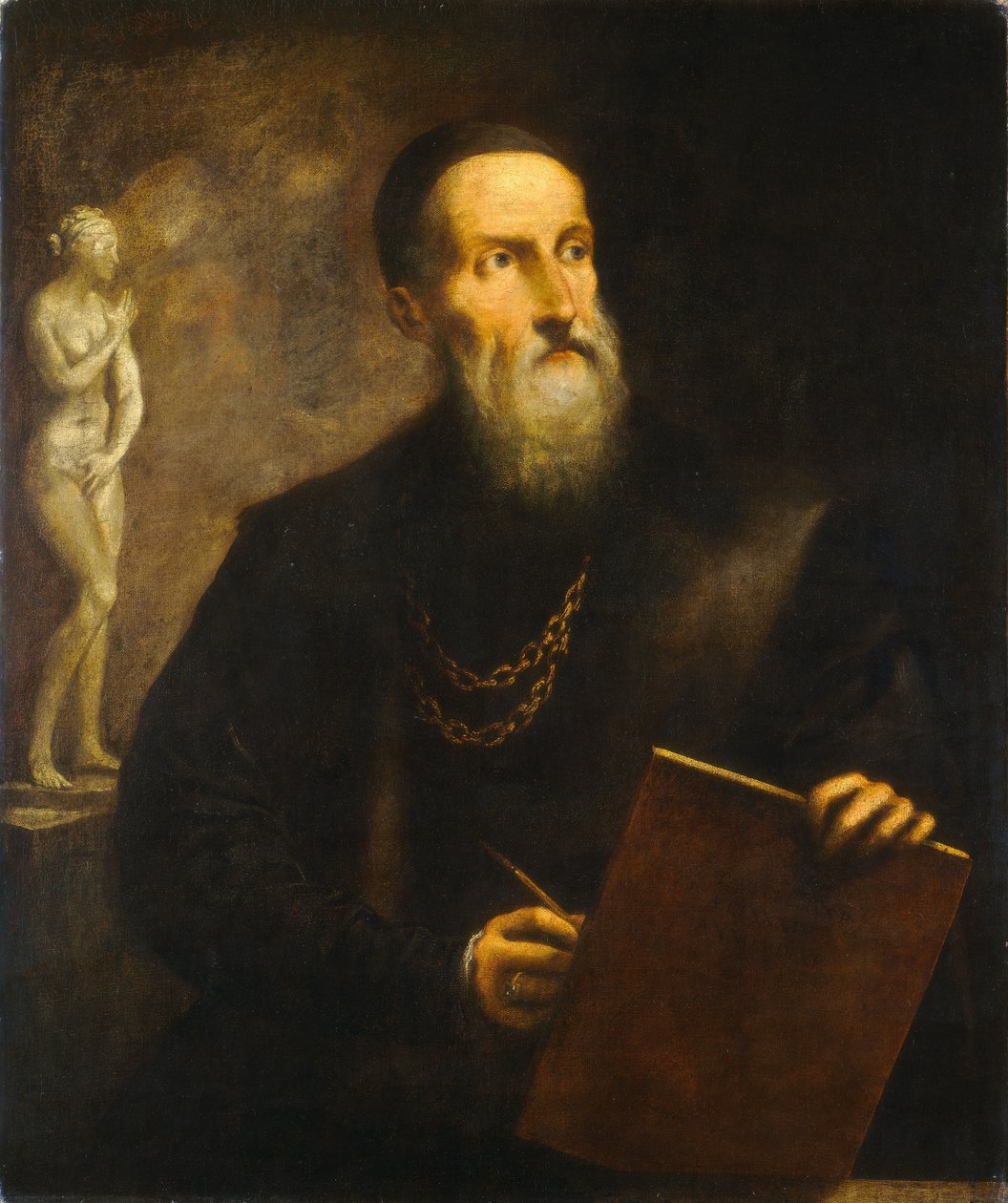 Tizian képzeletbeli önarcképe alkotó: Pietro della Vecchia