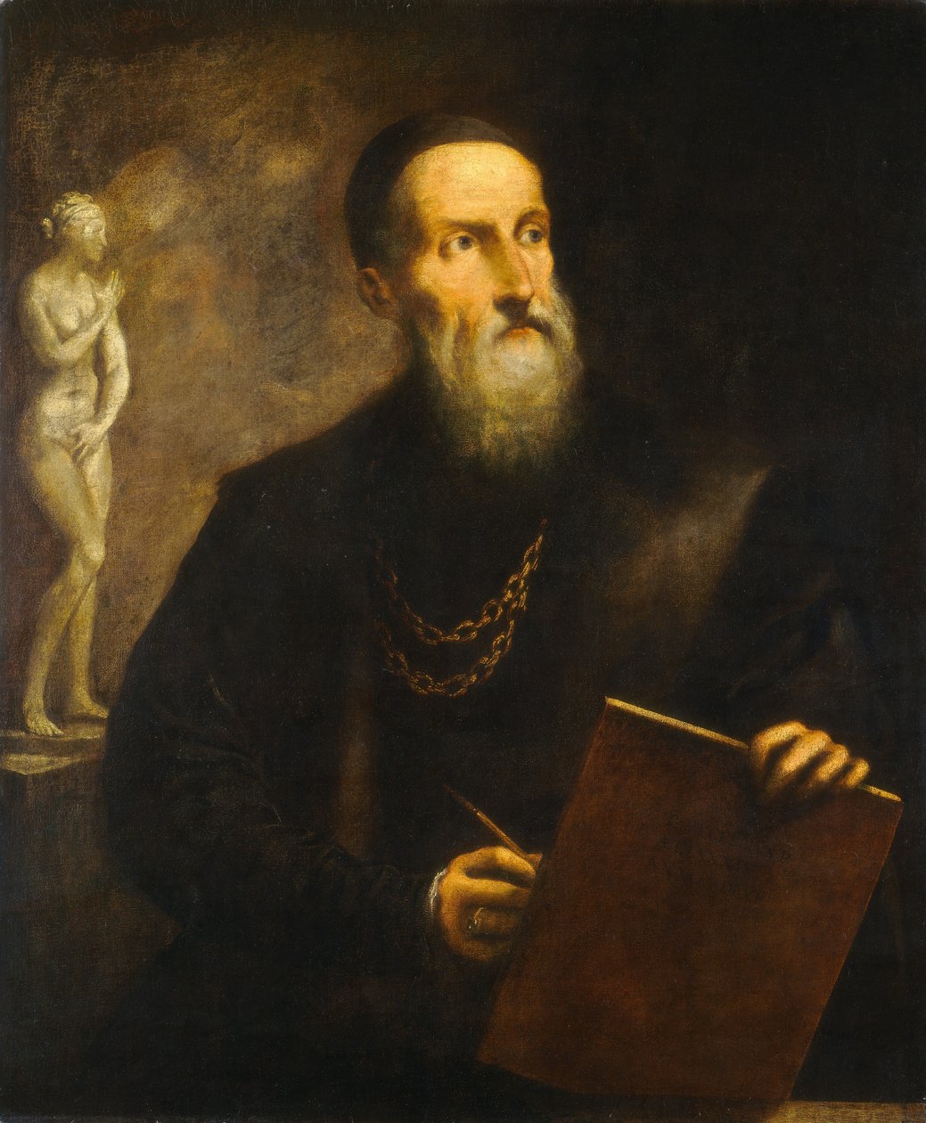 Tizian képzeletbeli önarcképe, valószínűleg az 1650-es évekből. alkotó: Pietro della Vecchia