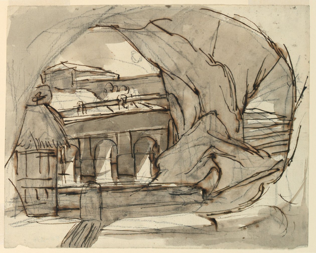Színpadtervezés, Grotto alkotó: Pietro di Gottardo Gonzaga