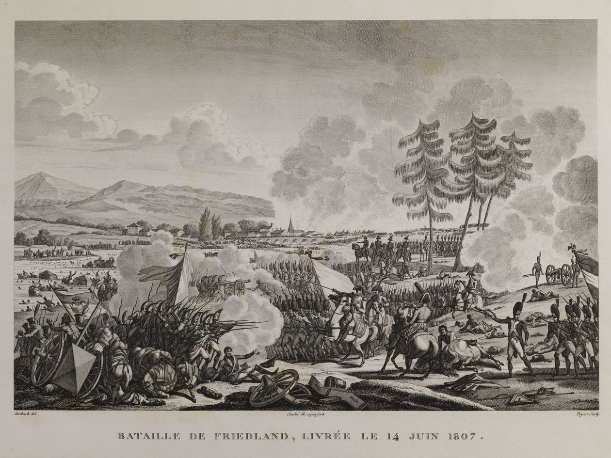 Friedlandi csata, 1807. június 14 -e körül alkotó: François Pigeot