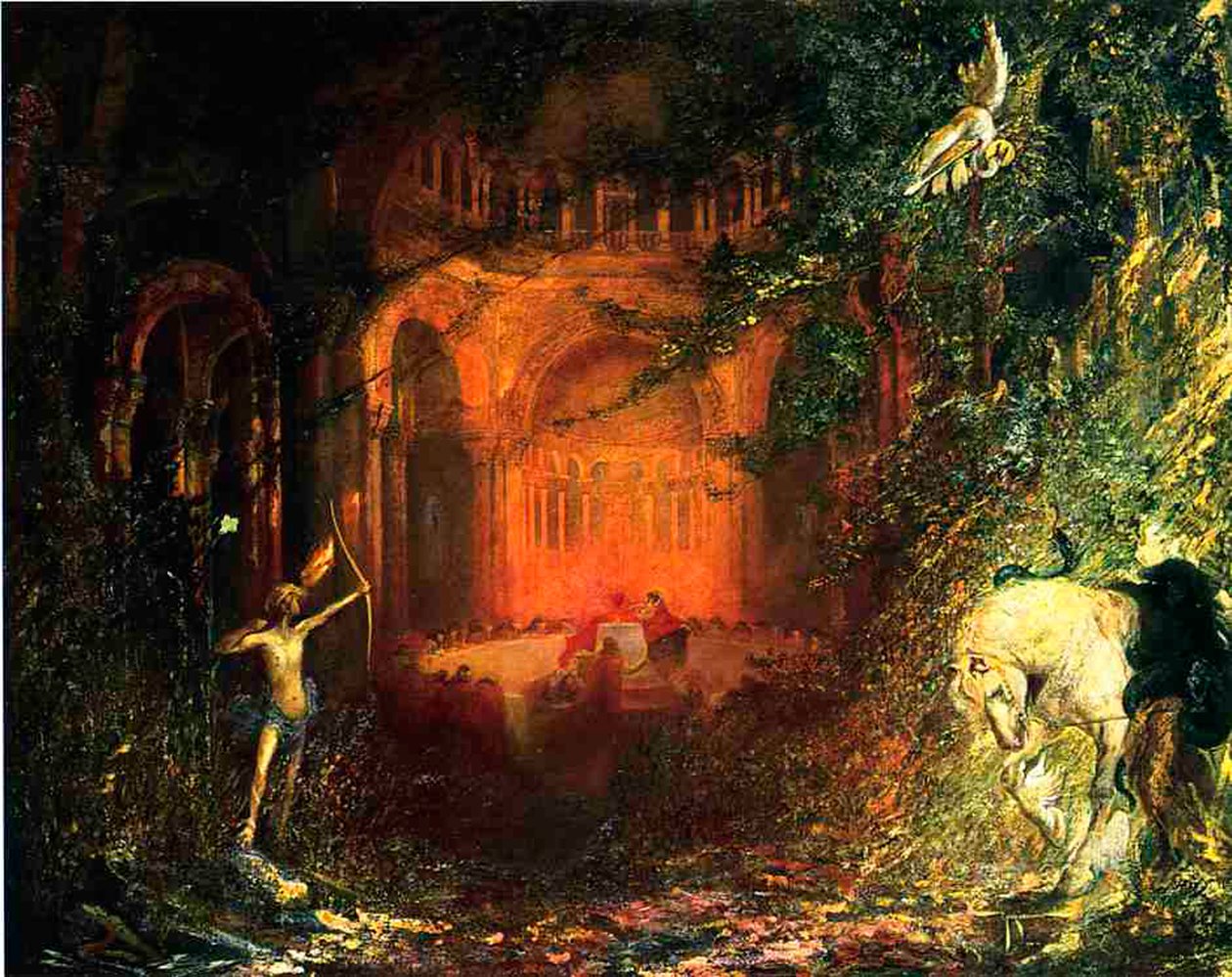 Parzifal és a Szent Graal lovagjai, 1902 körül alkotó: Pinckney Marcius Simons
