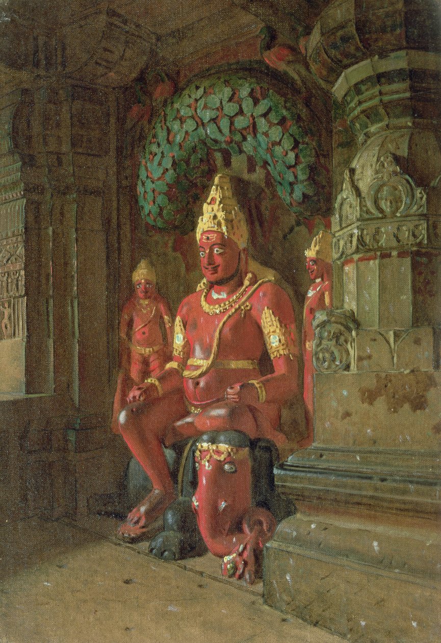 Visnu-szobor az Indra-templomban, 1874 alkotó: Piotr Petrovitch Weretshchagin
