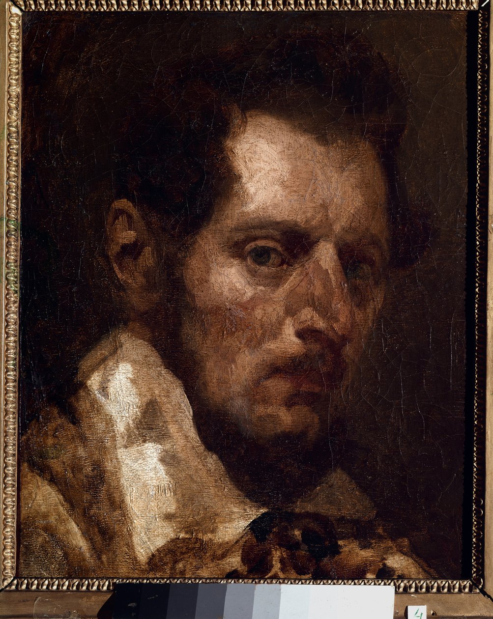 Önarckép Theodore Gericault módjára - olaj, vászon alkotó: Piotr Michalowski
