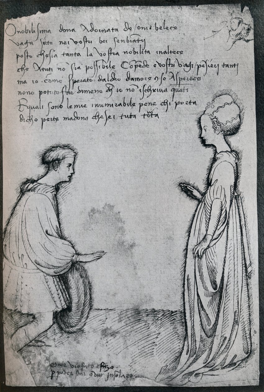 Szerelmi duett, XV. század, 1925 alkotó: Antonio Pisanello
