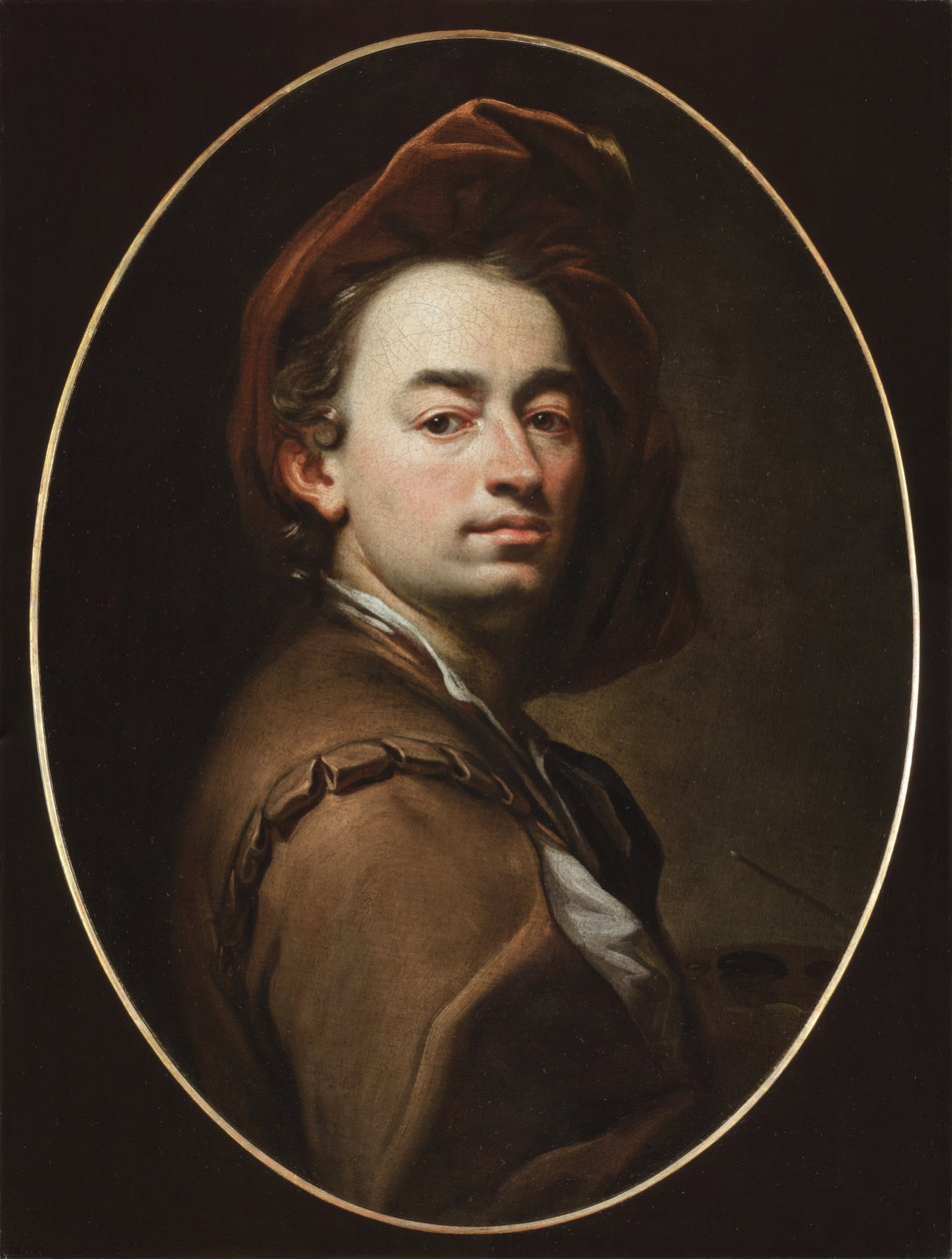 Önarckép - Önarckép - Petr Brandl (Peter Johannes vagy Jan Petr Brandl) (1668-1735). Olaj, vászon, kb. 1698. Nemzeti Galéria, Prága alkotó: Pitr Brandl