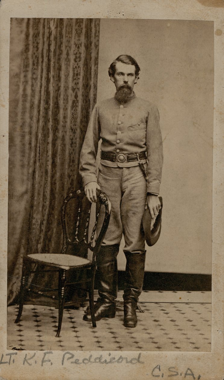 Kellion F. Peddicord, hadnagy, B vállalatok, 2. Kentucky Cavalry (Konföderáció) alkotó: Pittsburg Cargo
