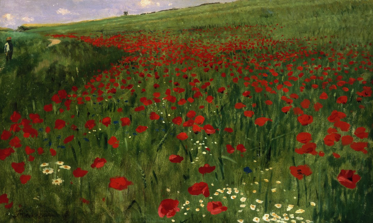 A pipacstábla, 1896 alkotó: Pál Szinyei Merse