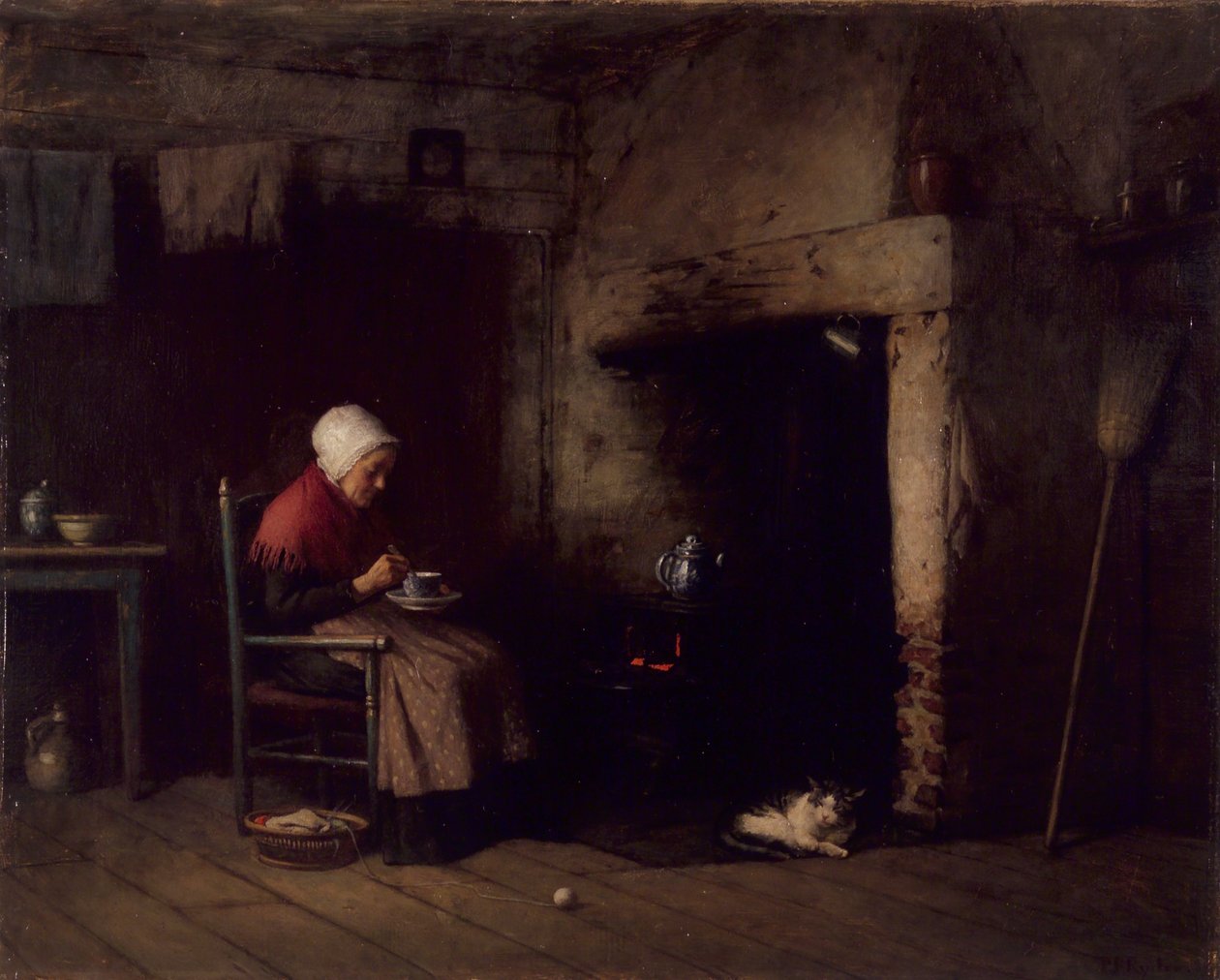 Fireside Companion, 1889 alkotó: Platt Powell Ryder