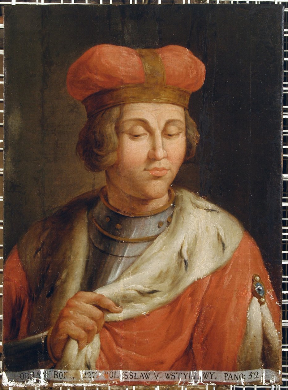 V. Boleszláv, a félénk portréja, 1806 körül alkotó: Plersz Jan Bogumil 1732 1817 Plersz Jan Bogumil 1732 1817