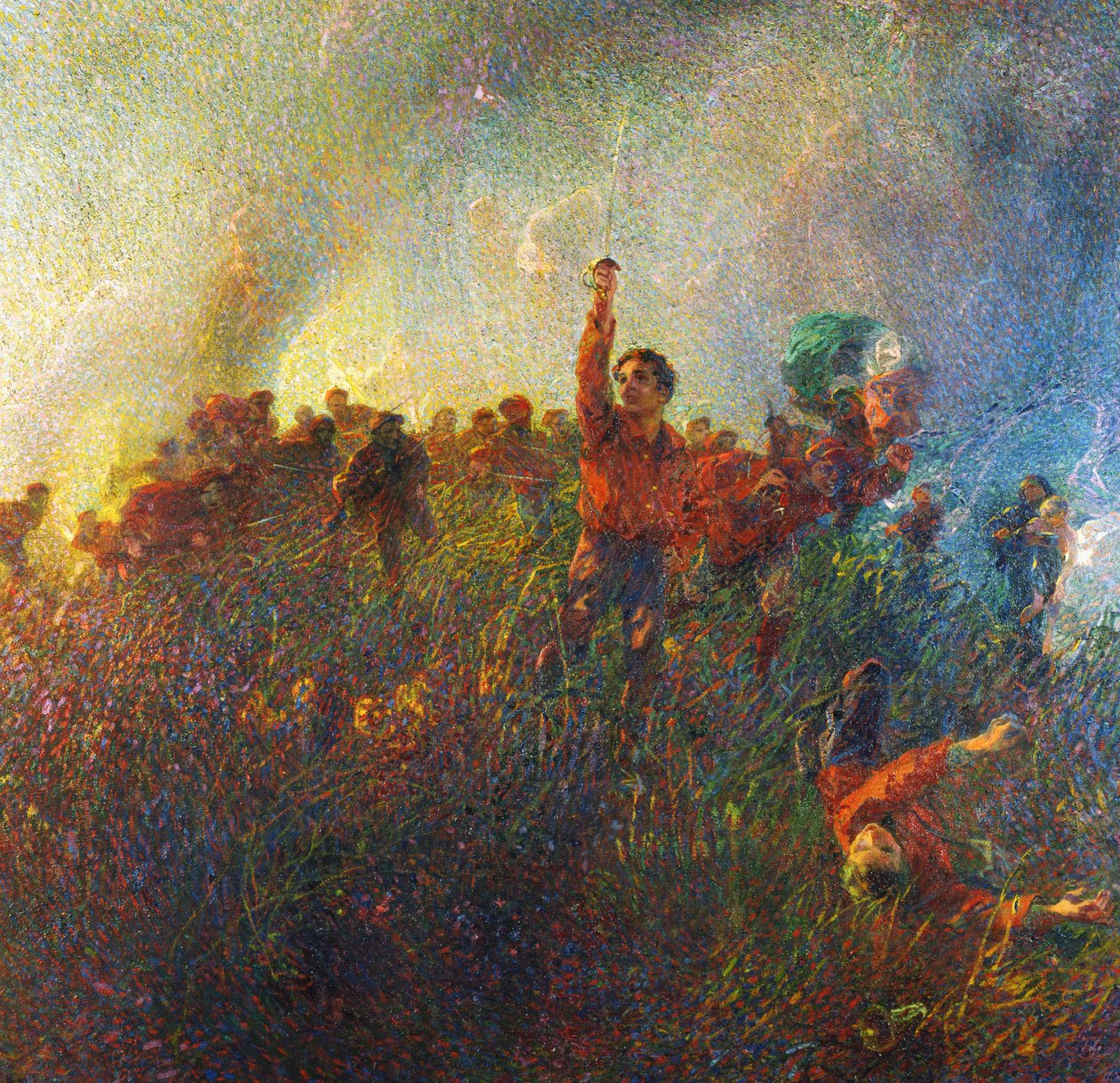 Argonne vörös élcsapata alkotó: Plinio Nomellini
