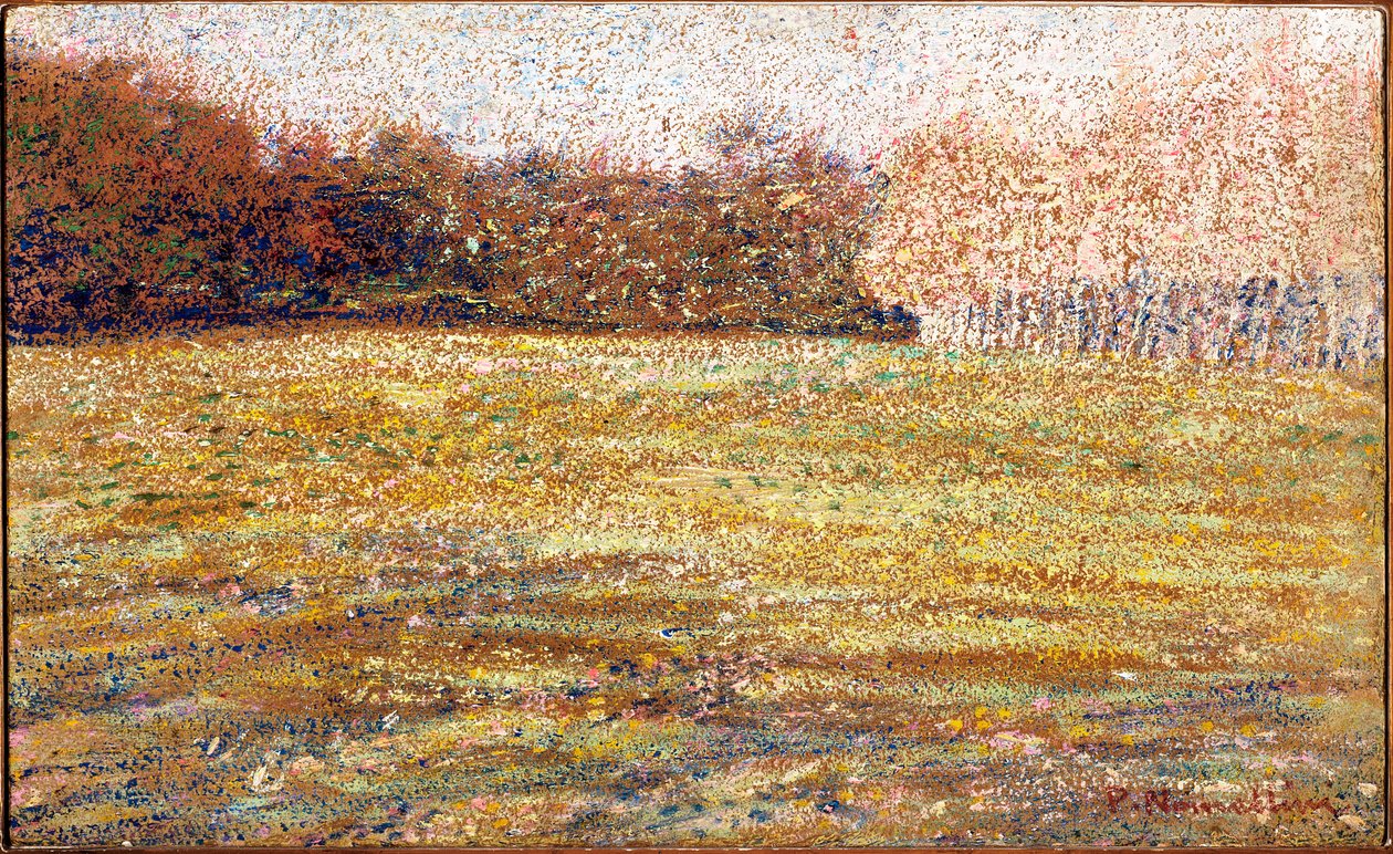 A firenzei Cascine-ban, 1889-90 alkotó: Plinio Nomellini