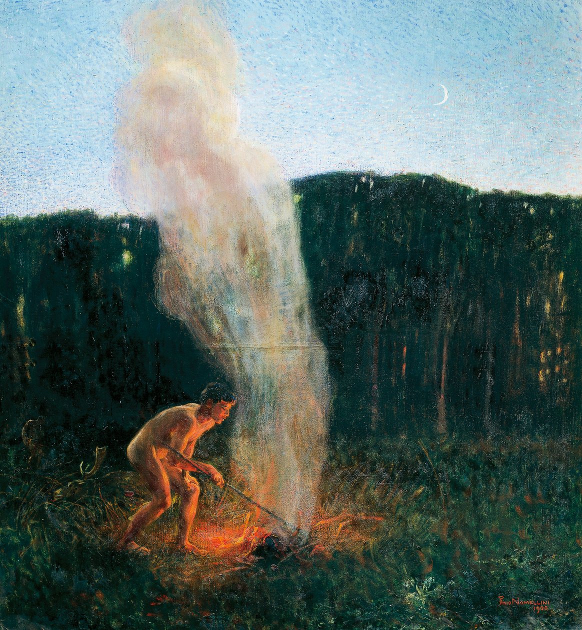 Füstoszlop alkotó: Plinio Nomellini
