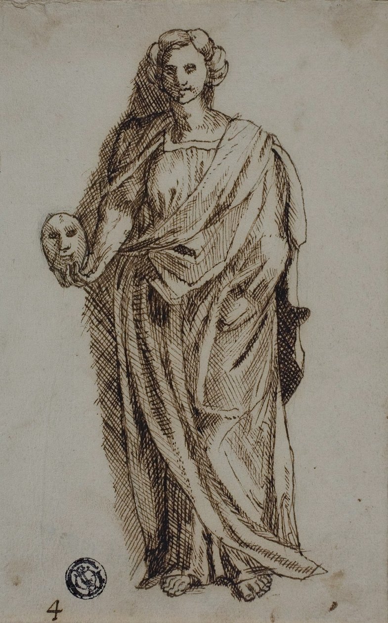 Melpomene alkotó: Polidoro da Caravaggio