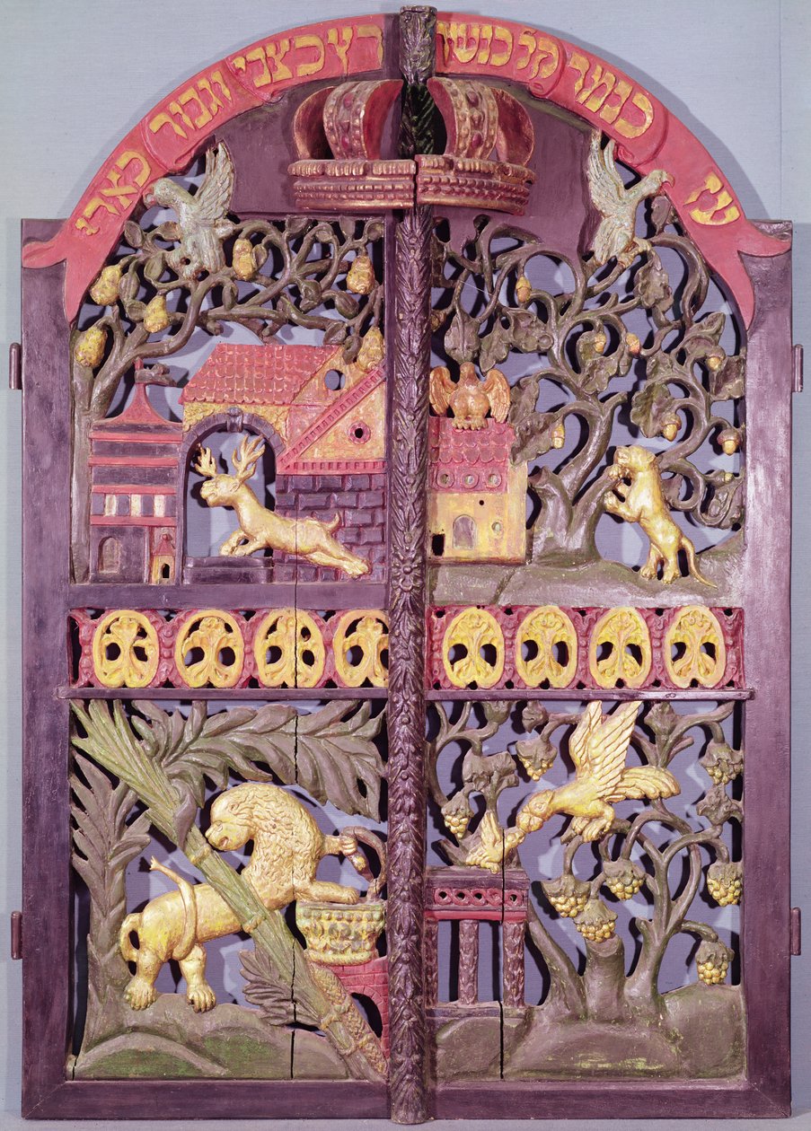 A Törvényláda ajtói, krakkói (polikróm fa) alkotó: Polish School