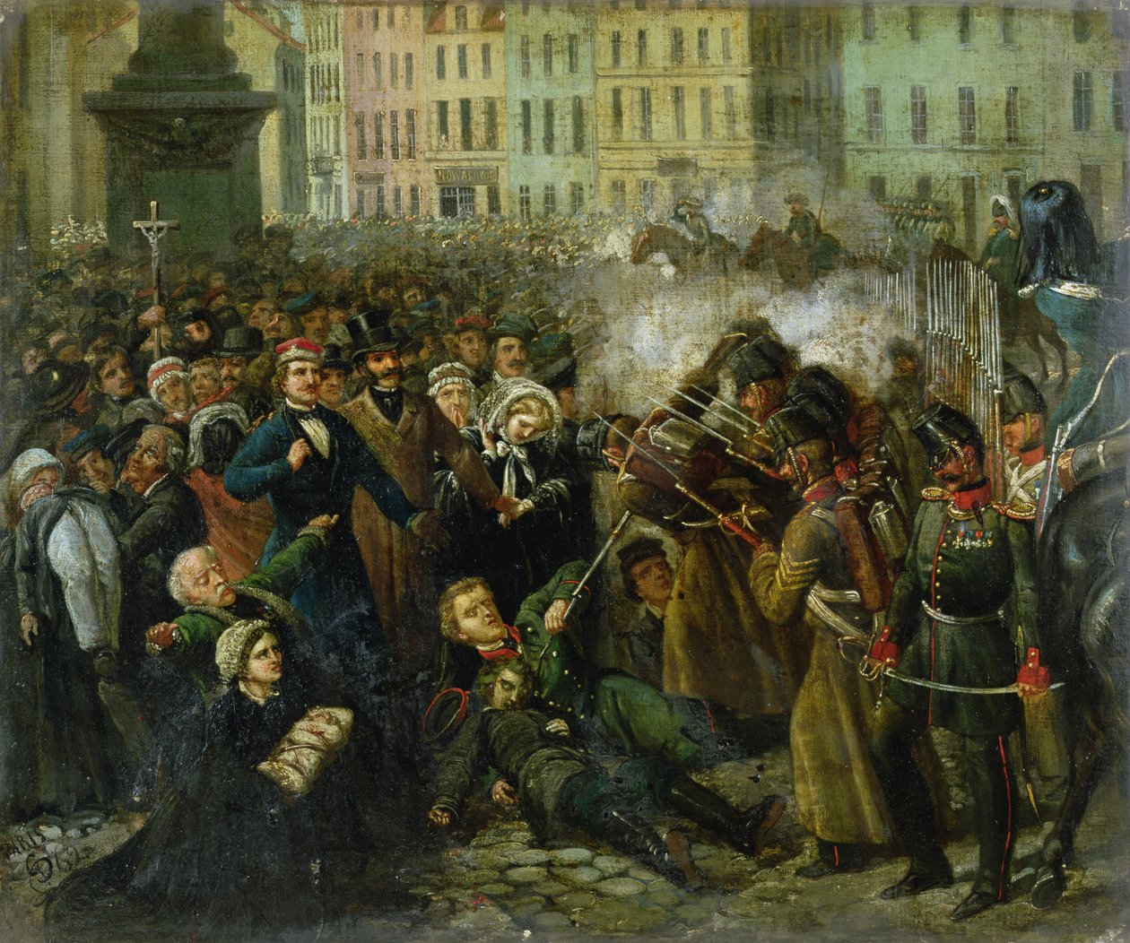 Michal Landy lemészárlása, 1861. április 8 alkotó: Polish School