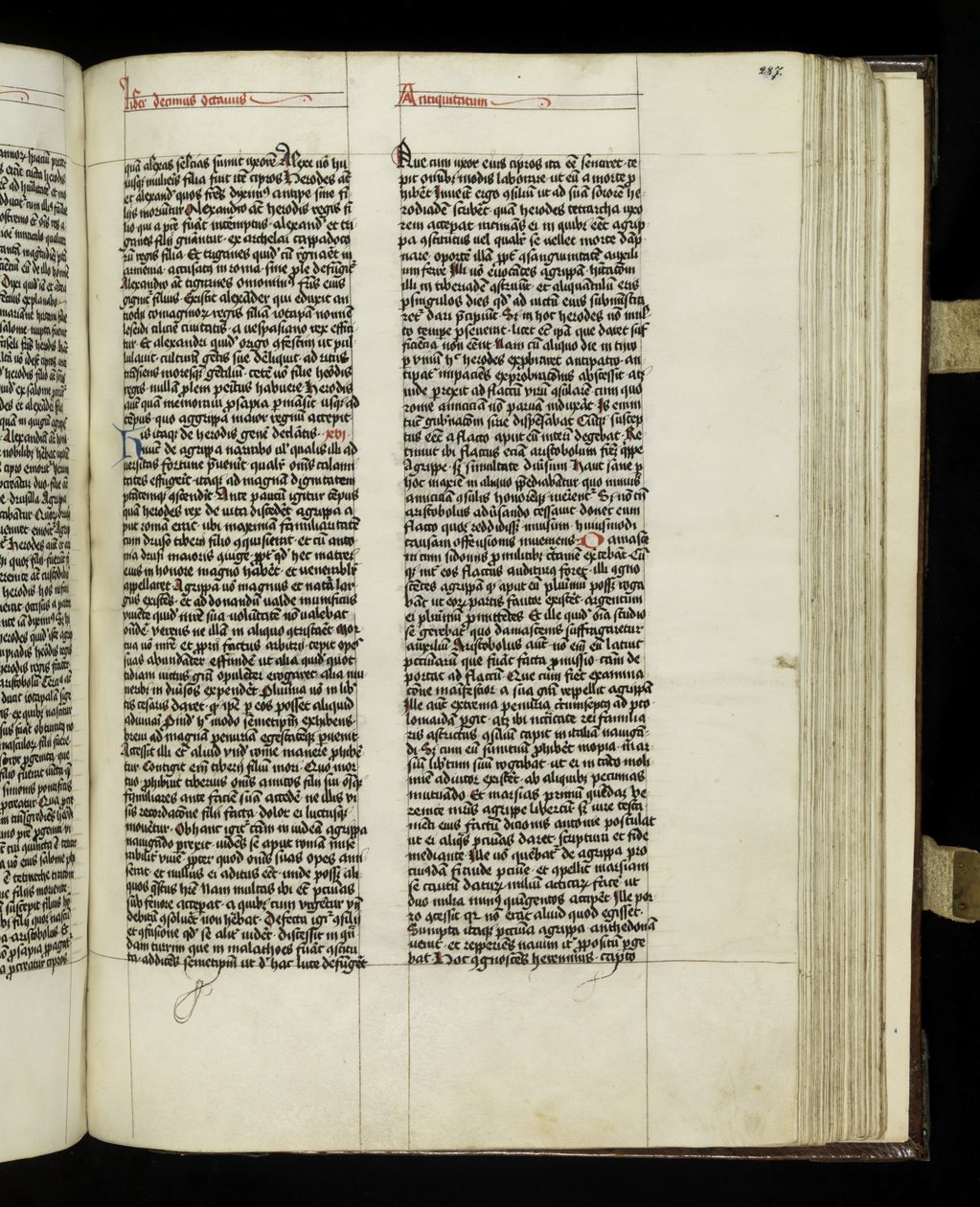 287. oldal Josephus Flavius, Tyniec „Antiquitates Judaice” című művének 18. könyvéből alkotó: Polish School