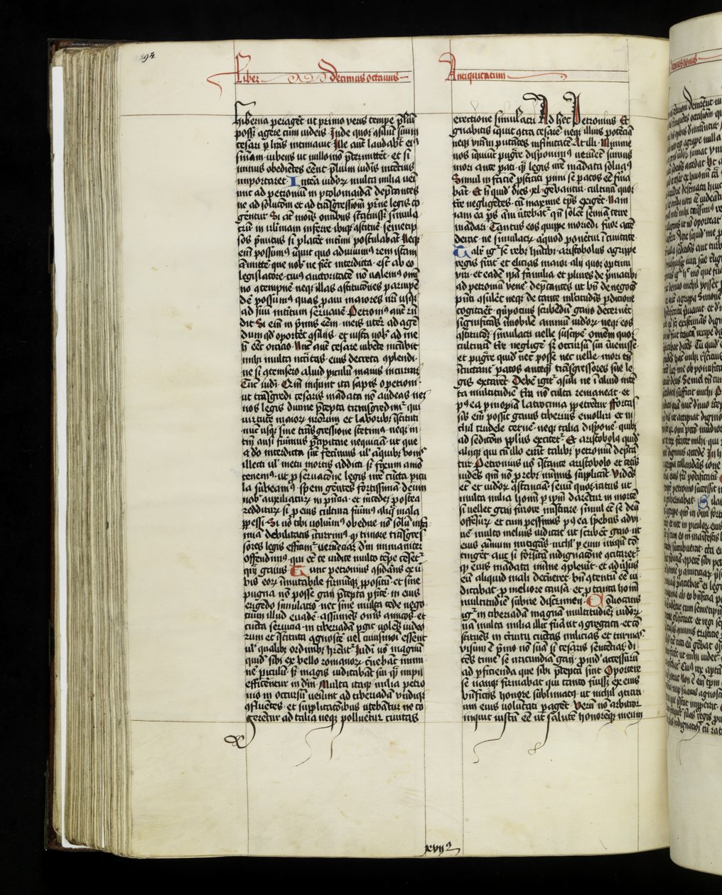 294. oldal Josephus Flavius, Tyniec „Antiquitates Judaice” című művének 18. könyvéből alkotó: Polish School