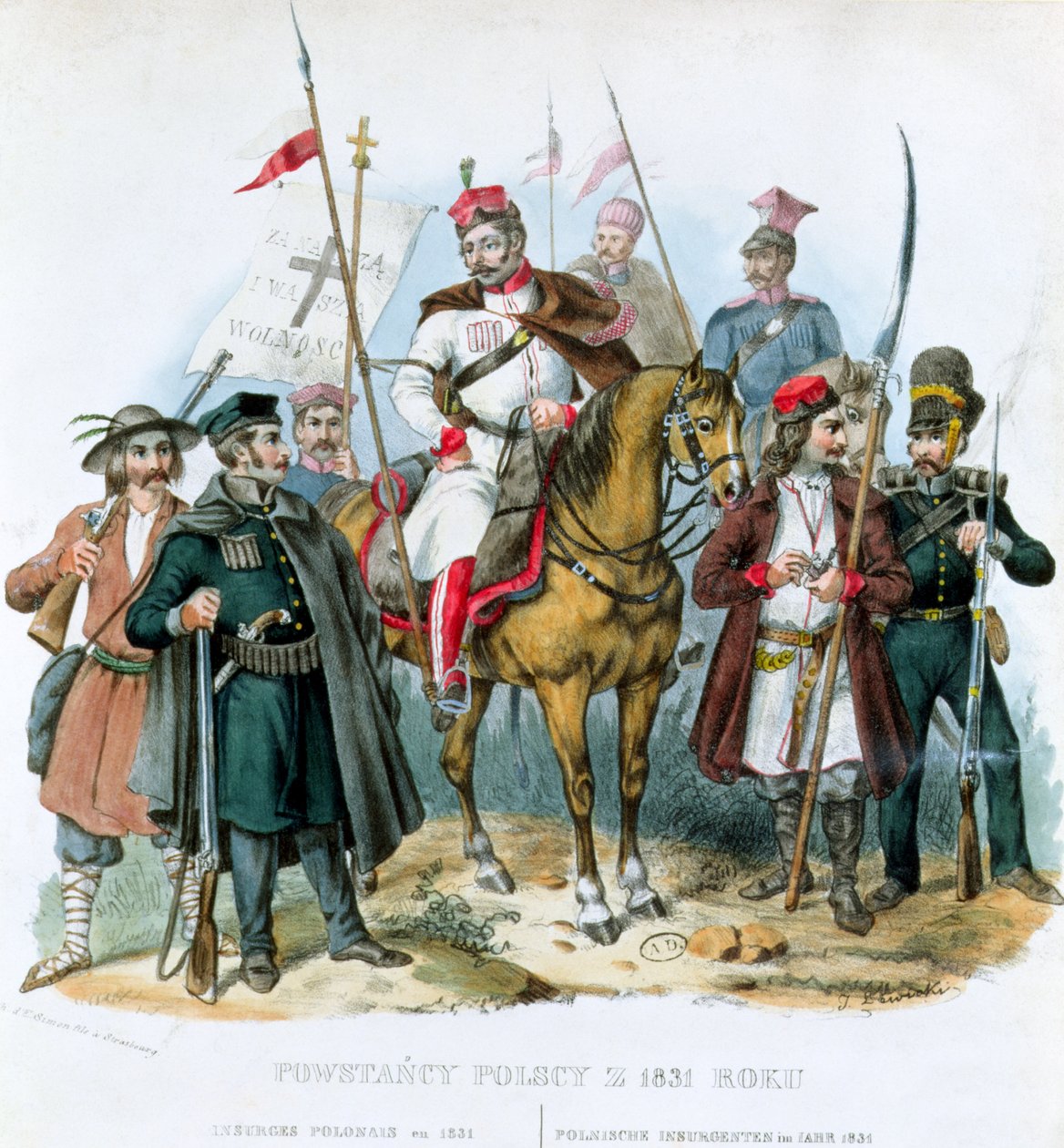 Lengyel felkelők, 1831 alkotó: Polish School