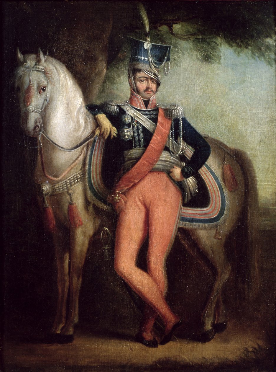 Josef Anton Poniatowski herceg (1763-1813) lovánál, 1800-1313 körül alkotó: Polish School