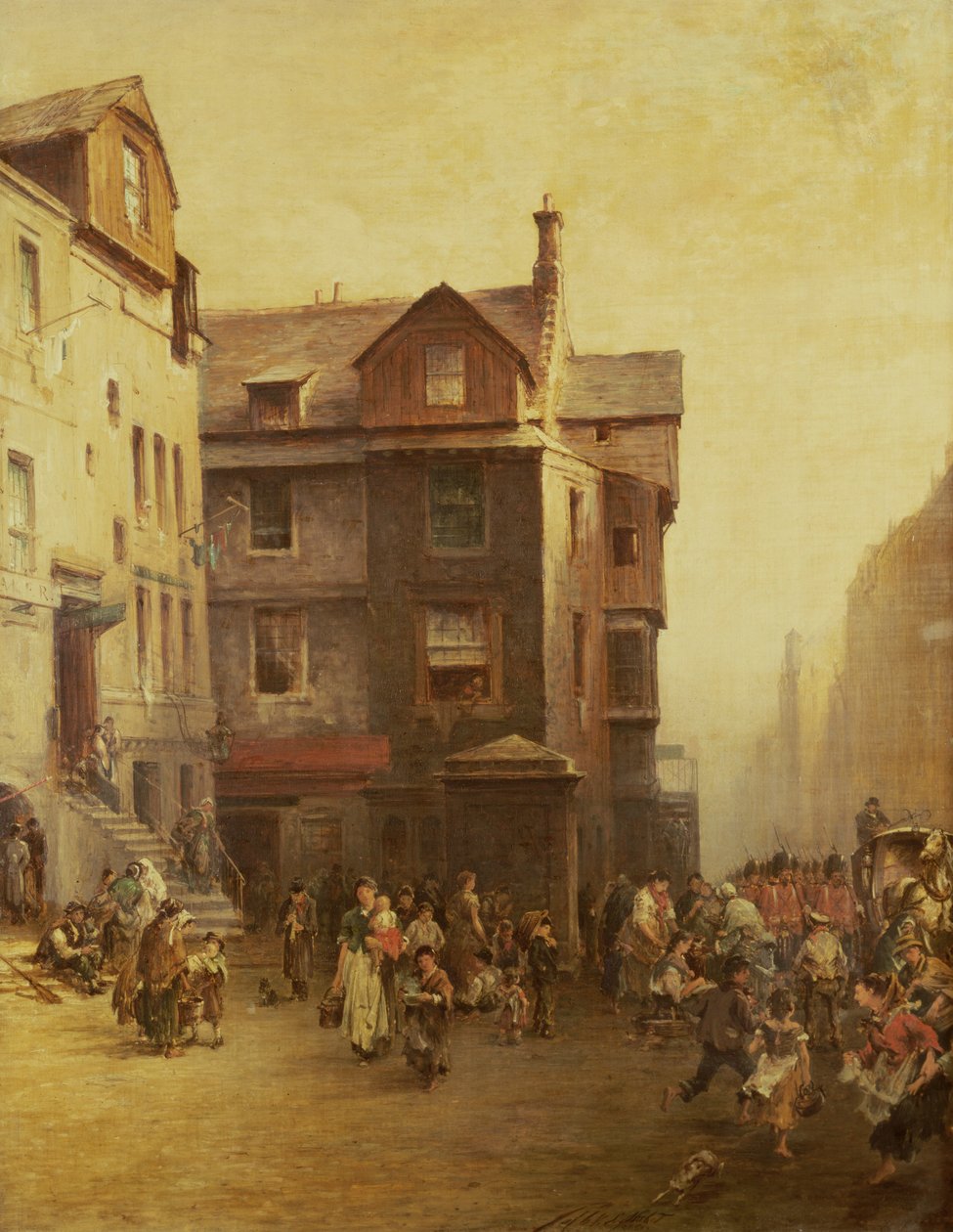 John Knoxs House, High Street, Edinburgh, 1885 alkotó: Pollok Sinclair Nisbet