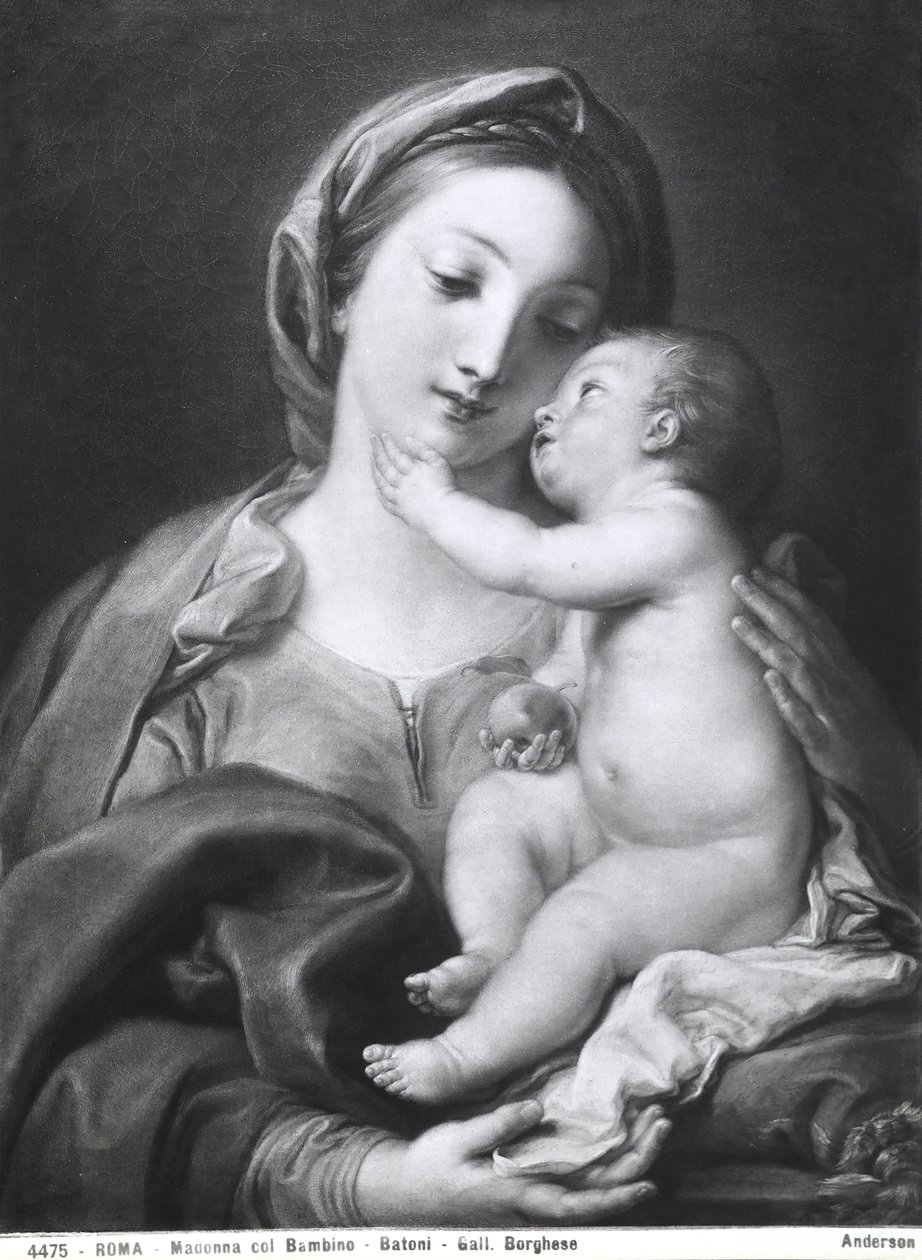 Madonna és gyermeke, 1708 alkotó: Pompeo Girolamo Batoni